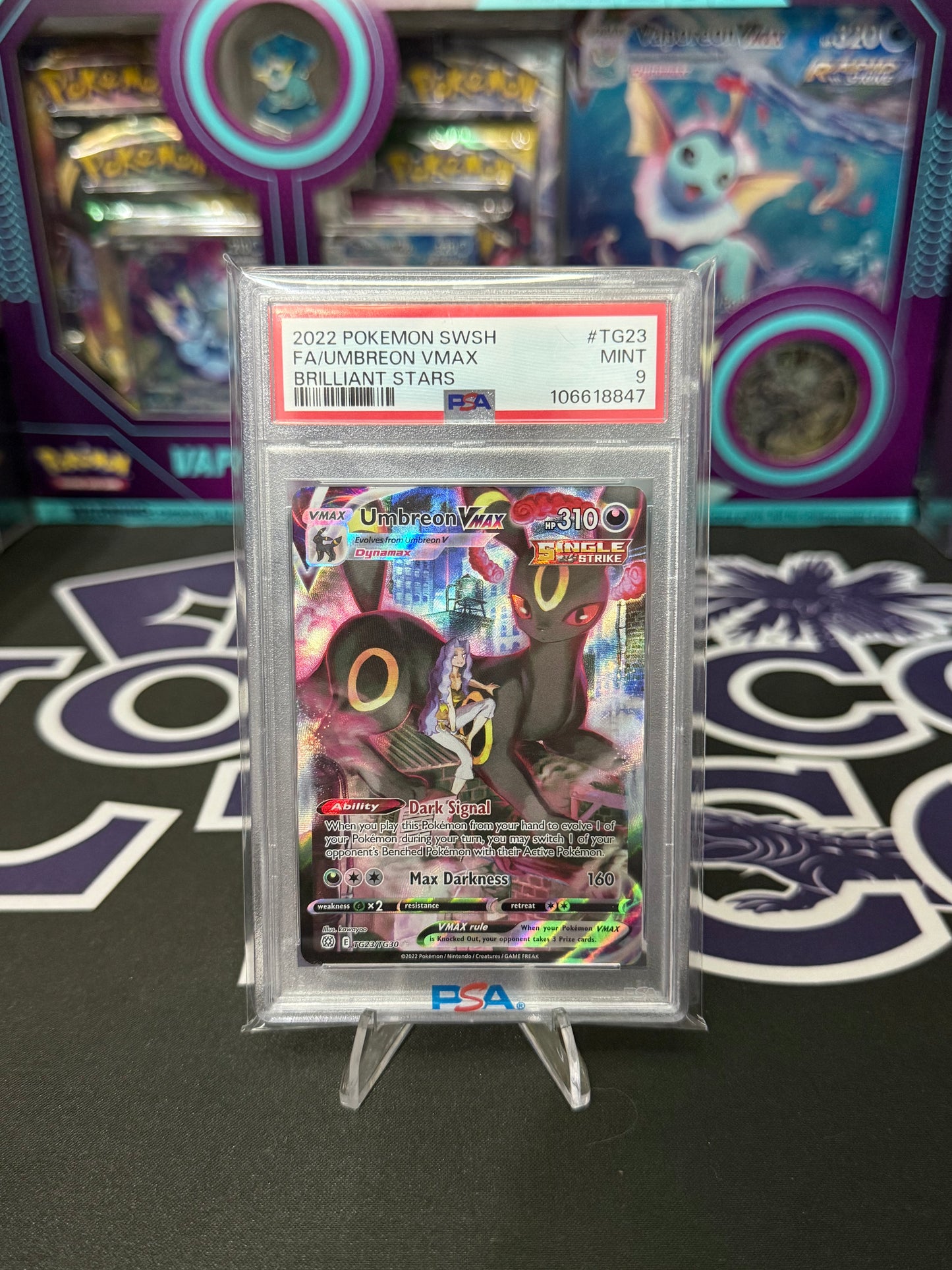PSA 9 Umbreon Vmax TG23