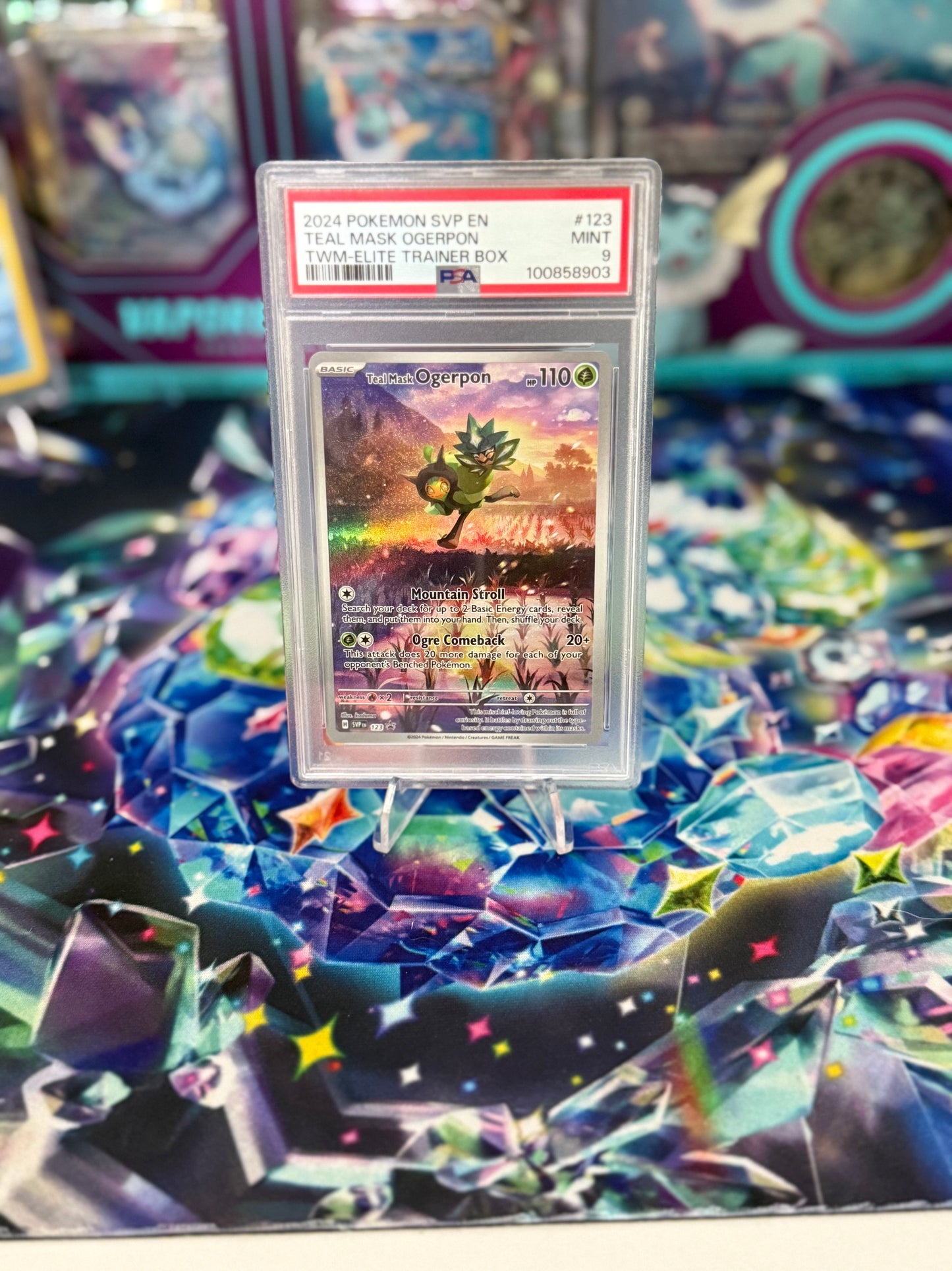 PSA 9 Teal Mask Ogerpon Promo 123