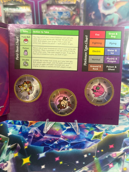 Pokemon Battle Coin Set - Kangaskhan, Meowth, Jigglypuff